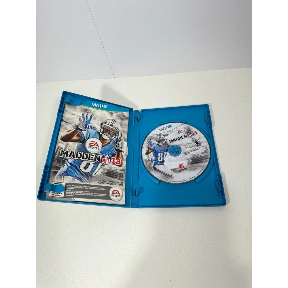 Madden NFL 13 Nintendo Wii U EA Sports Football Game Complete with Manual